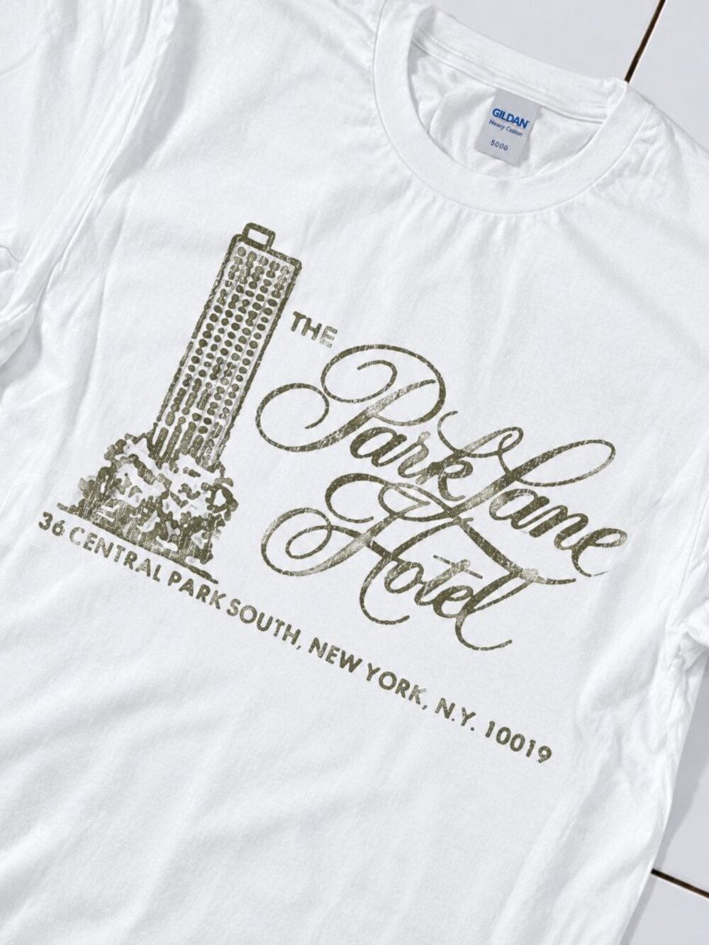 90s Park Lane New York Hotel Rare White T-Shirt